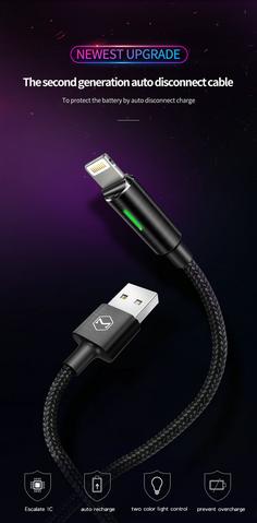 Voltra Smart Disconnect Data Cable, 2nd Gen Apple Charger