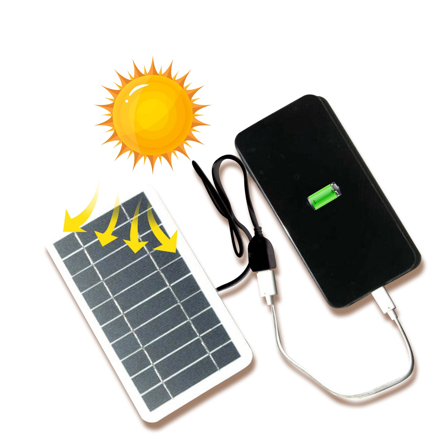 Voltra Class A 5V 400mA Solar Panel USB Charger (Portable)